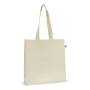 Fairtrade katoenen tas ecru lang 140 g/m² 38 x 10 x 42 cm - Ecru