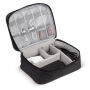 Electra organizer voor allerlei elektronica 24 x 18 x 9 cm polyester - Zwart