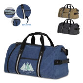 Gerecycled katoenen canvas plunjezak Harper 27 x 48 x 27 cm