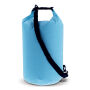 Waterwerende tas 15 Liter IPX6 voor strand, boot, outdoor 50 x ø 18 cm - Lichtblauw