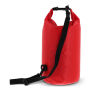 Waterwerende tas 10 Liter IPX6 voor strand, boot, outdoor 44 x ø 18 cm - Rood