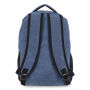 Harper gerecycled katoenen canvas rugzak 45 x 32 x 16 cm - Donkerblauw