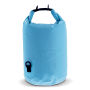 Waterwerende tas 15 Liter IPX6 voor strand, boot, outdoor 50 x ø 18 cm - Lichtblauw