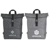 Nolan roll-top rugzak GRS RPET vilt rugzak 52 x 11 x 35 cm