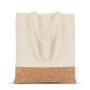 Korby draagtas katoen en kurk 170 g/m² 35 x 40 cm - Natuur