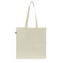 Fairtrade katoenen tas ecru lang 140 g/m² 38 x 10 x 42 cm - Ecru