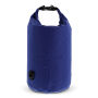 Waterwerende tas 15 Liter IPX6 voor strand, boot, outdoor 50 x ø 18 cm - Donkerblauw