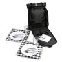 Picknick rugzak incl. accessoires met reflectieband 40 x 33 x 16 cm polyester - Zwart