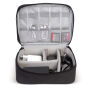 Electra organizer voor allerlei elektronica 24 x 18 x 9 cm polyester - Zwart